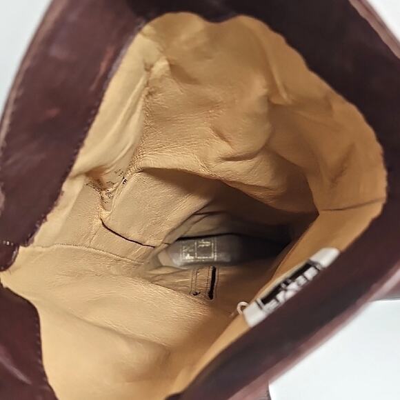 FRYE Phillip Riding Brown Equestrian Knee High Leather Boots Women's Size 10B - Picture 7 of 12